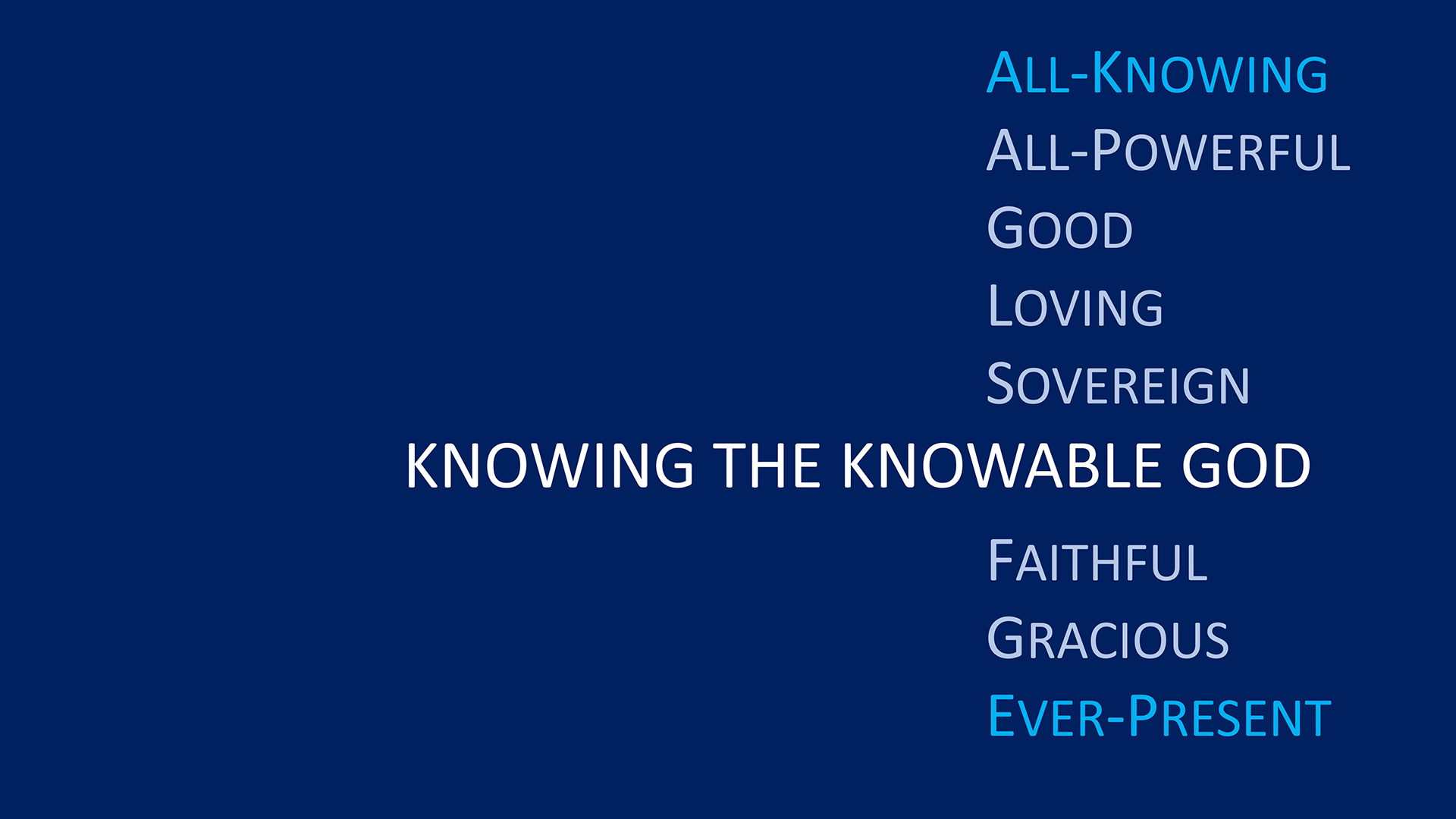 Knowing God