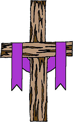draped cross